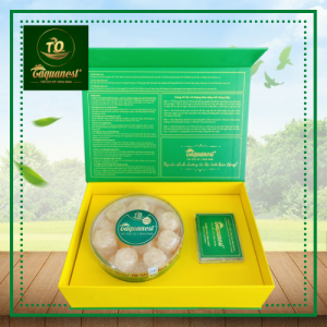 Tổ yến tinh chế hình hoa hồng Tam Quan