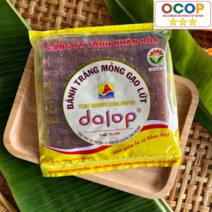 Bánh tráng mỏng gạo lứt Dalop - Loại GL200 Dalop