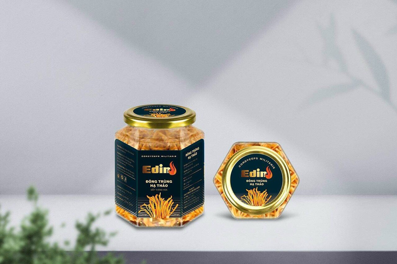 Đông Trùng Hạ Thảo khô sấy thăng hoa 128g